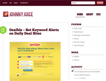 Tablet Screenshot of blog.johnnyjuice.com